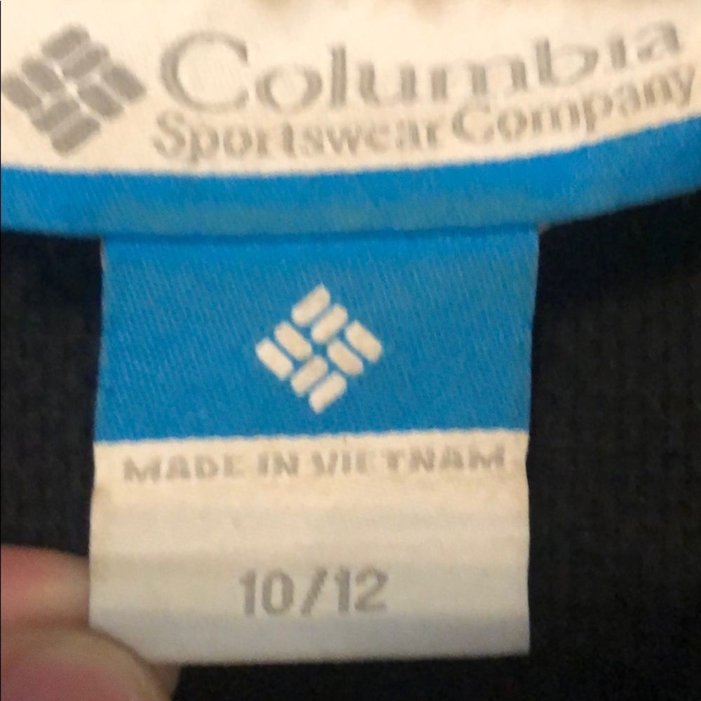 Kids Black Columbia Windbreaker - Picture 2 of 4